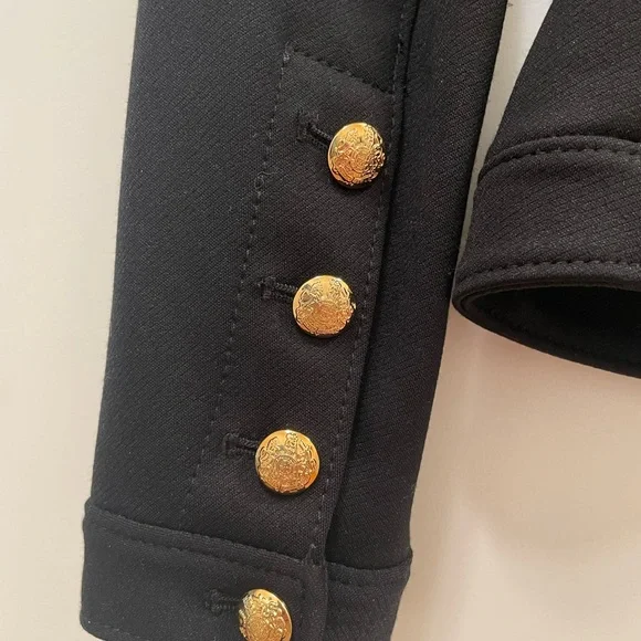 White House Black Market Luxe Stretch Military Jacket - Picture 9 of 12